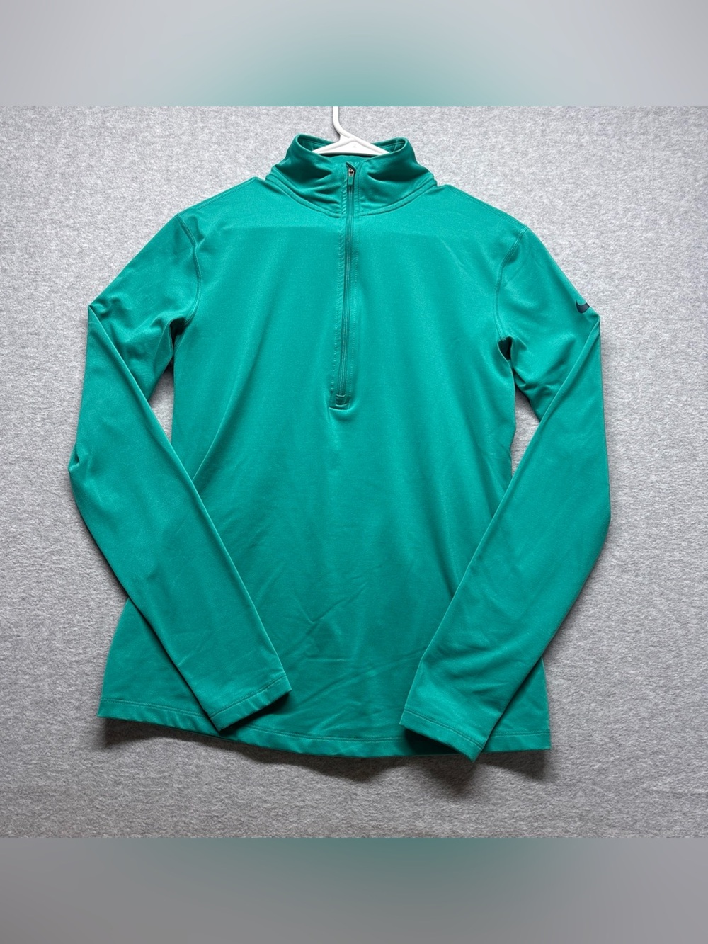 Nike‎ Pro Dry Fit Long Sleeve Quarter-Zip Pullover - Teal Green